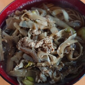 激うまリピ必須☆牛ゴボウ蕎麦